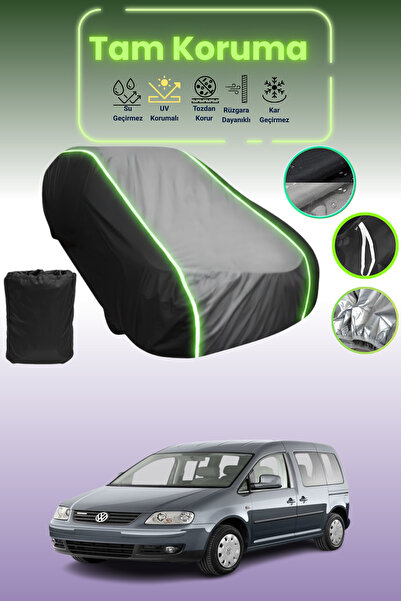 Dokaca Neo غطاء حماية متوافق مع سيارة فولكس فاجن كادي قماش مجدّل باللون الأسو...