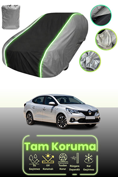 Dokaca Neo غطاء حماية للسيارة باللون الرمادي والأسود والرمادي النيون قماش مجد...