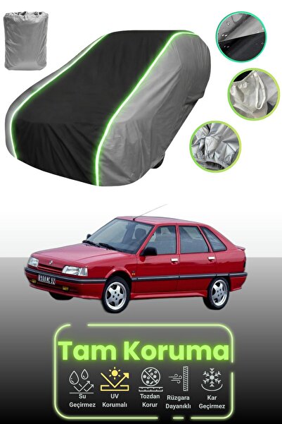 Dokaca Neo غطاء حماية للسيارة باللون الرمادي والأسود والرمادي النيون قماش مجد...