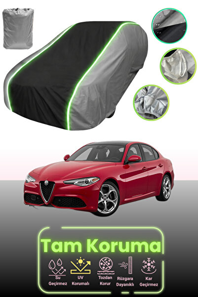 Dokaca Neo غطاء حماية للسيارة باللون الرمادي والأسود والرمادي النيون قماش مجد...