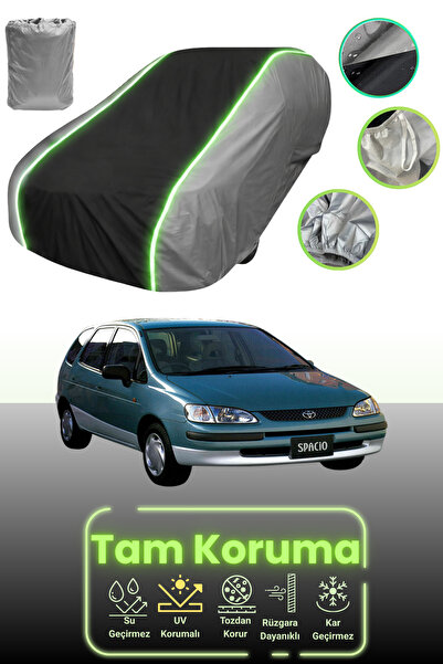 Dokaca Neo غطاء حماية للسيارة باللون الرمادي والأسود والرمادي النيون قماش مجد...