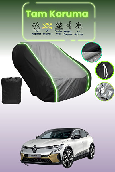 Dokaca Neo غطاء حماية أسود_رمادي_أسود نيون قماش مجدّل متوافق مع سيارة رينو مي...