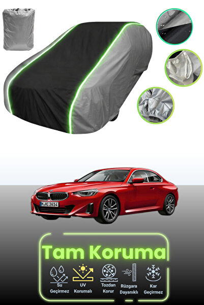 Dokaca Neo غطاء حماية للسيارة باللون الرمادي والأسود والرمادي النيون قماش مجد...