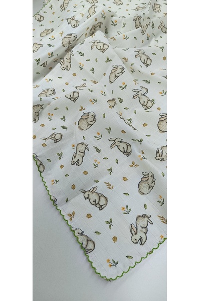 minnakya بطانية أطفال حديثي الولادة من الموسلين متعددة الأغراض مقاس 80*90، قم...