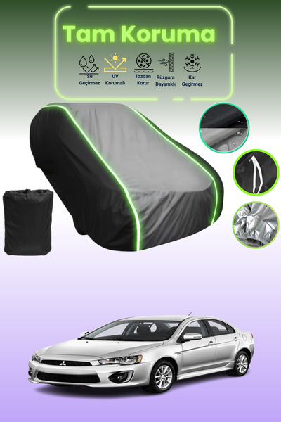 Dokaca Neo غطاء حماية متوافق مع سيارة ميتسوبيشي لانسر 2016 - 2021 باللون الأس...