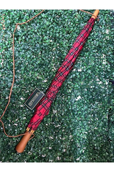 snotline Kadın Uzun Baston Şemsiye Desenli Askılı