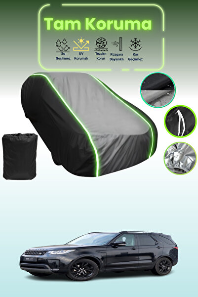 Dokaca Neo غطاء حماية متوافق مع سيارة لاند روفر ديسكفري V باللون الأسود_الرمادي_الأسود النيون قماش مجدّل
