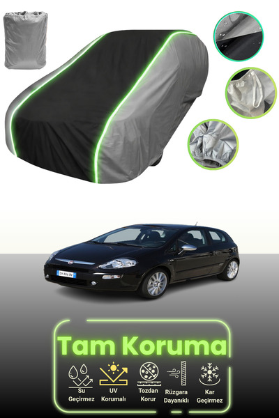 Dokaca Neo غطاء حماية للسيارة باللون الرمادي والأسود والرمادي النيون قماش مجد...