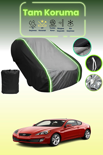 Dokaca Neo Black_Grey_Black Neon Corded Fabric Hyundai Genesis Coupe 2008 - 2...
