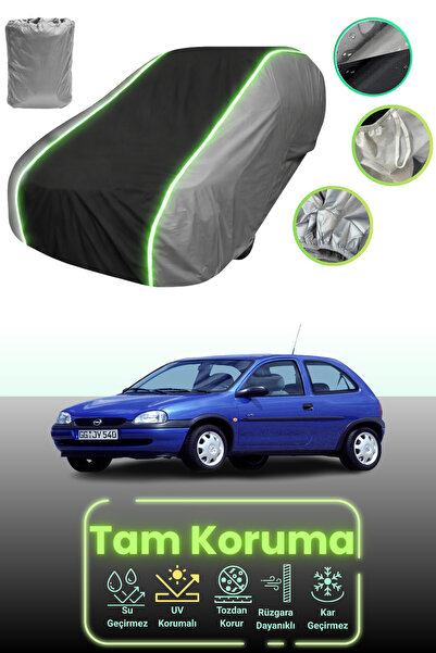 Dokaca Neo غطاء حماية للسيارة باللون الرمادي والأسود والرمادي النيون قماش مجد...