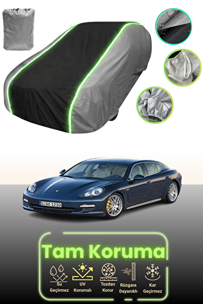 Dokaca Neo غطاء حماية للسيارة باللون الرمادي والأسود والرمادي النيون قماش مجد...