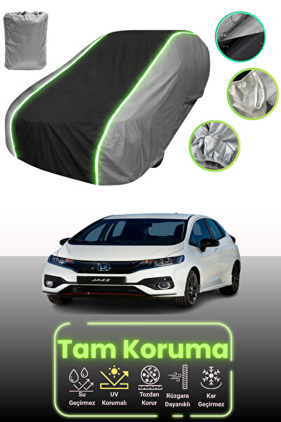 Dokaca Neo غطاء حماية للسيارة باللون الرمادي والأسود والرمادي النيون قماش مجد...