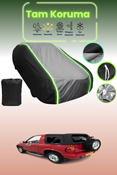 Dokaca Neo غطاء حماية متوافق مع سيارة كيا سبورتاج سوفت توب قماش مجدّل باللون الأسود_الرمادي_الأسود النيون