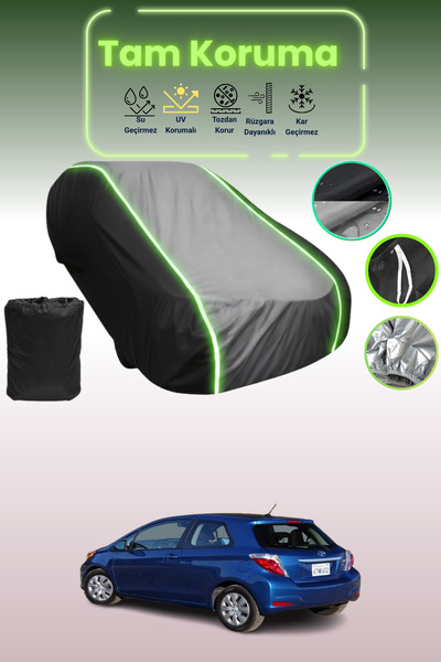 Dokaca Neo غطاء حماية متوافق مع سيارة تويوتا ياريس قماش مجدّل ذات 3 أبواب من ...