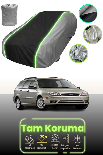 Dokaca Neo غطاء حماية للسيارة باللون الرمادي والأسود والرمادي النيون قماش مجد...