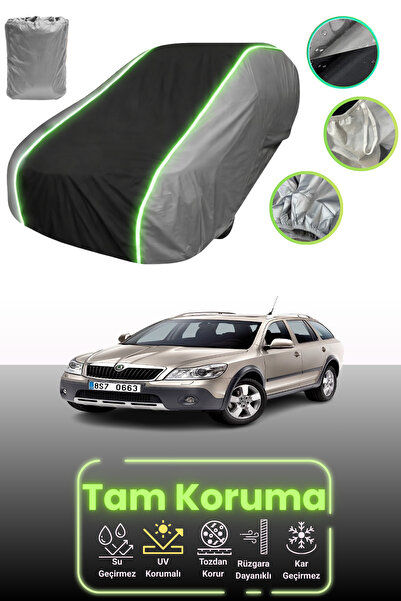 Dokaca Neo غطاء حماية للسيارة باللون الرمادي والأسود والرمادي النيون قماش مجد...