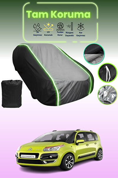 Dokaca Neo غطاء حماية متوافق مع سيارة سيتروين سي3 بيكاسو 2008 - 2012 باللون ا...