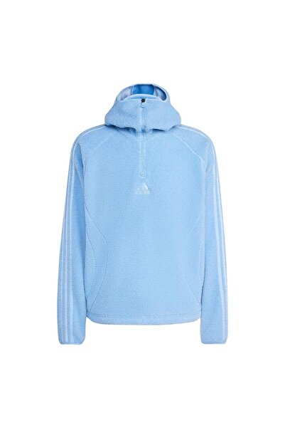 adidas Men's Blue Sweatshirt Borg Tg Zip Hd Kr5169