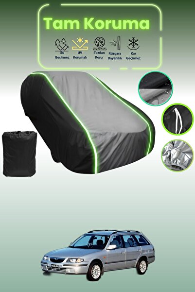 Dokaca Neo غطاء حماية متوافق مع سيارة مازدا 626 5 ستيشن واجن قماش مجدّل باللو...