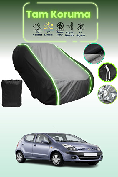 Dokaca Neo غطاء حماية متوافق مع سيارة نيسان بيكو قماش مجدّل باللون الأسود_الر...