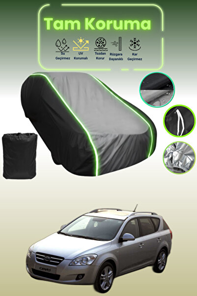 Dokaca Neo غطاء حماية متوافق مع سيارة كيا سييد قماش مجدّل من 2007 إلى 2009 با...