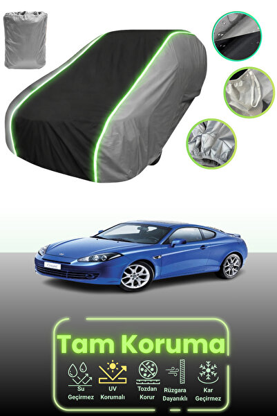 Dokaca Neo غطاء حماية للسيارة باللون الرمادي والأسود والرمادي النيون قماش مجد...