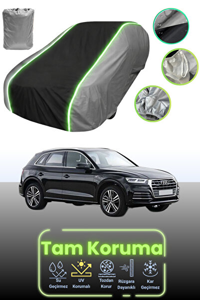 Dokaca Neo غطاء حماية للسيارة باللون الرمادي والأسود والرمادي النيون قماش مجد...