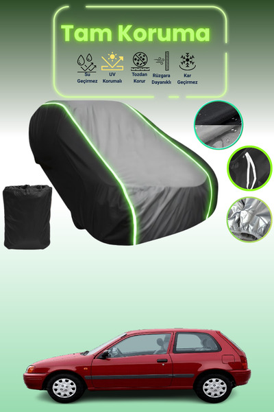 Dokaca Neo غطاء حماية متوافق مع سيارة تويوتا ستارلت قماش مجدّل ذات 3 أبواب من...