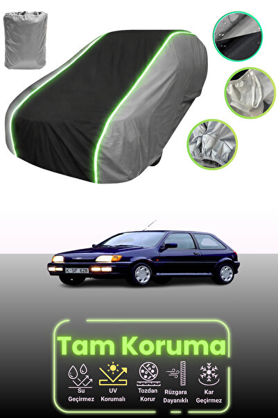 Dokaca Neo غطاء حماية للسيارة باللون الرمادي والأسود والرمادي النيون قماش مجد...