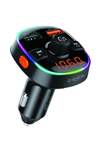 E-BODA BT 100 FM Modulator, Bluetooth, USB, Black