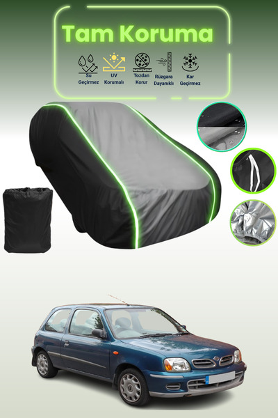 Dokaca Neo غطاء حماية متوافق مع سيارة نيسان ميكرا قماش مجدّل ذات 5 أبواب من 1...