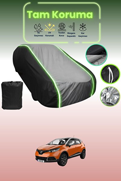 Dokaca Neo غطاء حماية متوافق مع سيارة Black_Grey_Black Neon قماش مجدّل Renaul...