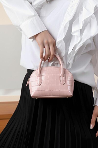 Handley Geantă crossbody cu design de lux, imprimată cu piele de crocodil