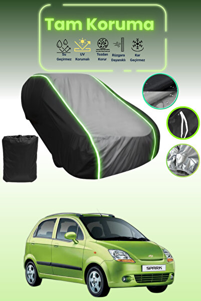 Dokaca Neo غطاء حماية متوافق مع سيارة شيفروليه سبارك قماش مجدّل باللون الأسود...