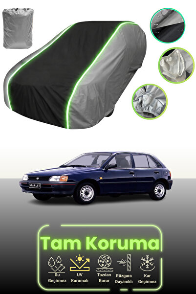 Dokaca Neo غطاء حماية للسيارة باللون الرمادي والأسود والرمادي النيون قماش مجد...