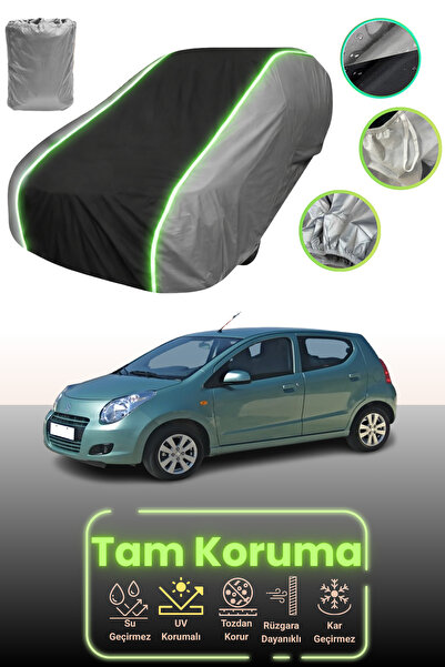 Dokaca Neo غطاء حماية للسيارة باللون الرمادي والأسود والرمادي النيون قماش مجد...