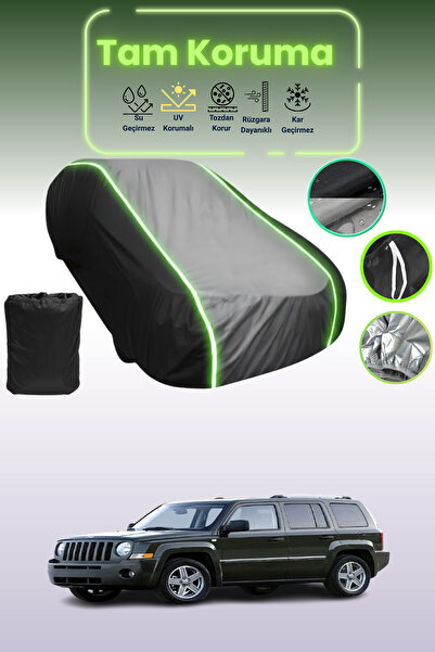 Dokaca Neo غطاء حماية متوافق مع سيارة جيب شيروكي/ليبرتي 2007 - 2012 باللون الأسود_الرمادي_الأسود النيون