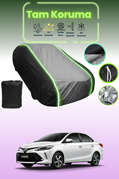 Dokaca Neo غطاء حماية متوافق مع سيارة تويوتا فيوس 2013 - 2021 باللون الأسود_ا...