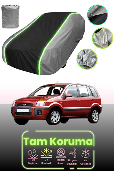 Dokaca Neo غطاء حماية للسيارة باللون الرمادي والأسود والرمادي النيون قماش مجد...