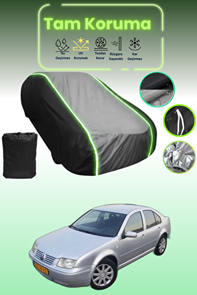 Dokaca Neo غطاء حماية متوافق مع سيارة فولكس فاجن بورا قماش مجدّل باللون الأسو...