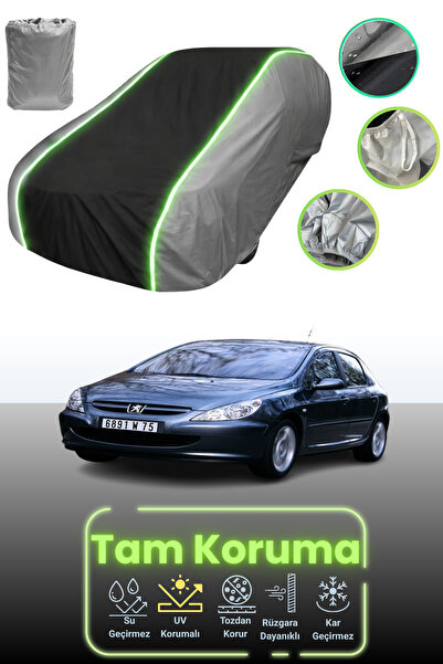 Dokaca Neo غطاء حماية للسيارة باللون الرمادي والأسود والرمادي النيون قماش مجد...