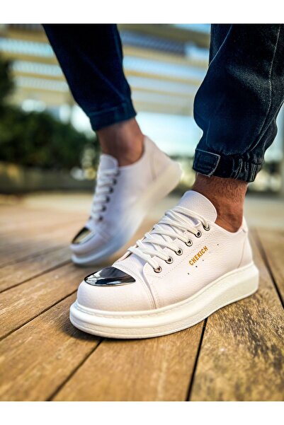 Chekich CH175 CBT Mirror Erkek Ayakkabı BEYAZ