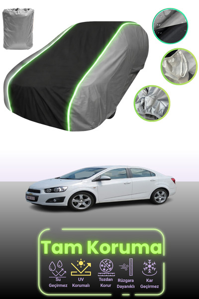 Dokaca Neo غطاء حماية للسيارة باللون الرمادي والأسود والرمادي النيون قماش مجد...