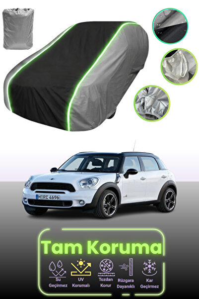 Dokaca Neo غطاء حماية للسيارة باللون الرمادي والأسود والرمادي النيون قماش مجد...