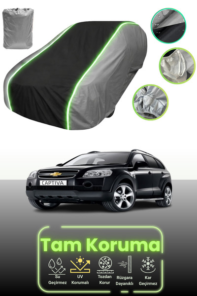 Dokaca Neo غطاء حماية للسيارة باللون الرمادي والأسود والرمادي النيون قماش مجد...