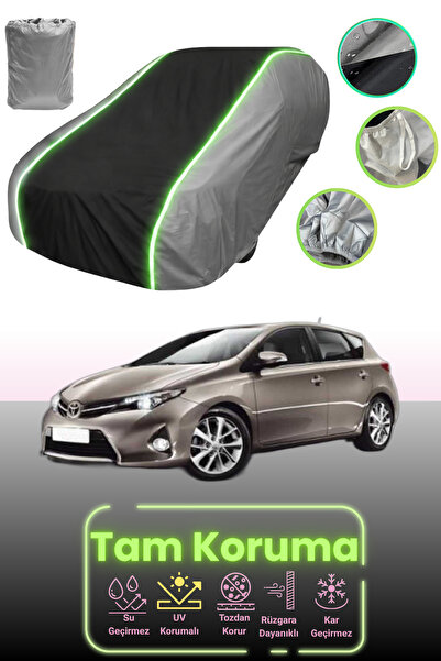 Dokaca Neo Grey.Black.Grey Neon Corded Fabric Toyota Auris Compatible Car Tar...