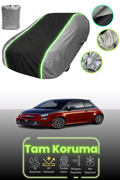 Dokaca Neo Grey.Black.Grey Neon Corded Fabric Fiat 595 Abarth 2016 - 2021 Com...