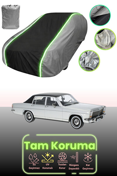 Dokaca Neo غطاء حماية للسيارة باللون الرمادي والأسود والرمادي النيون قماش مجدّل متوافق مع أوبل دبلومات ب.