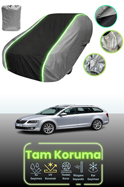 Dokaca Neo غطاء حماية للسيارة باللون الرمادي والأسود والرمادي النيون قماش مجد...