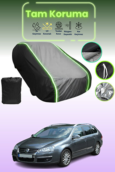 Dokaca Neo Black_Grey_Black Neon Corded Fabric Volkswagen Golf 5 Variant Comp...